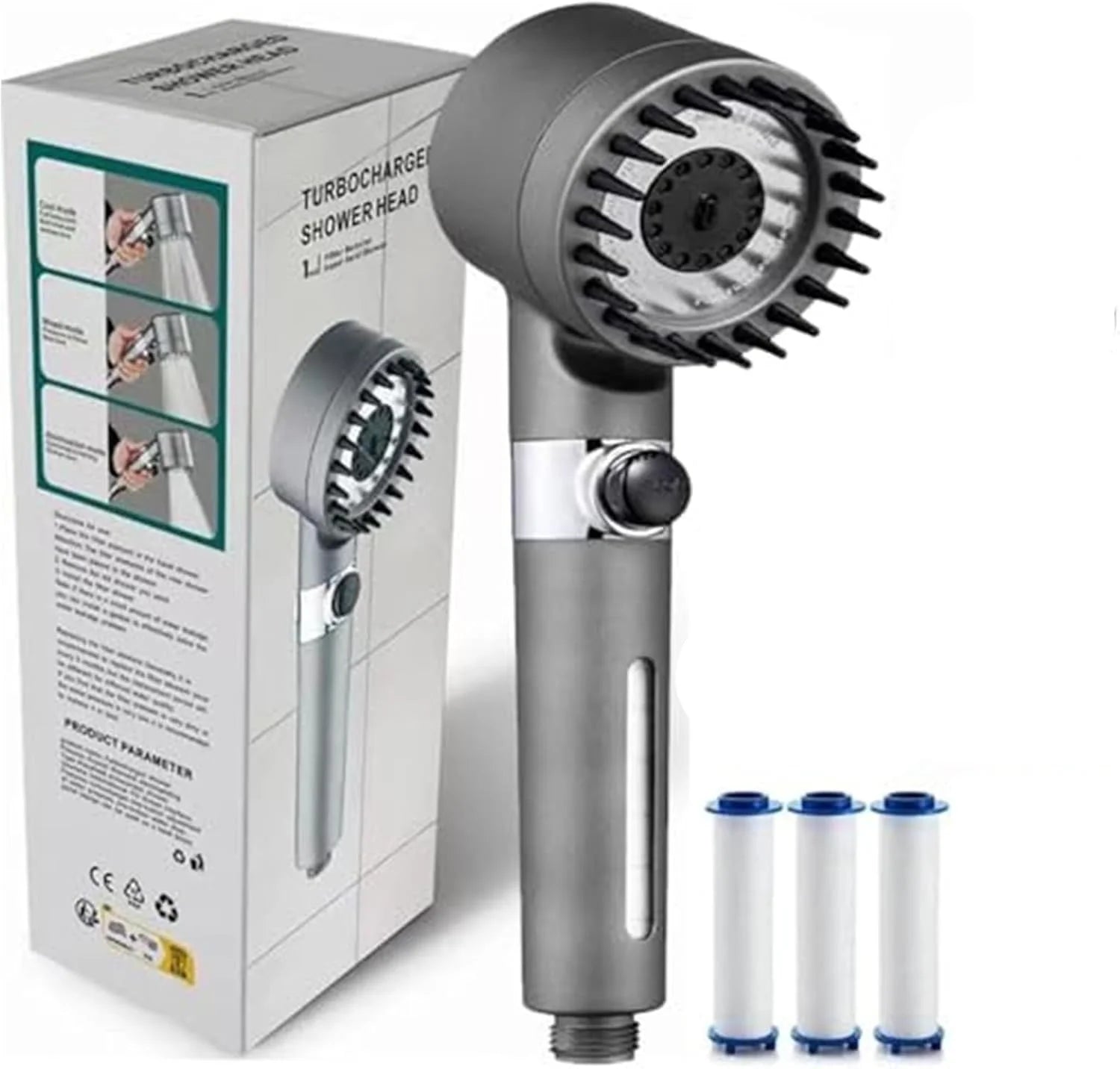ELVIA™ HydroLux — Premium High-Pressure Shower Filter